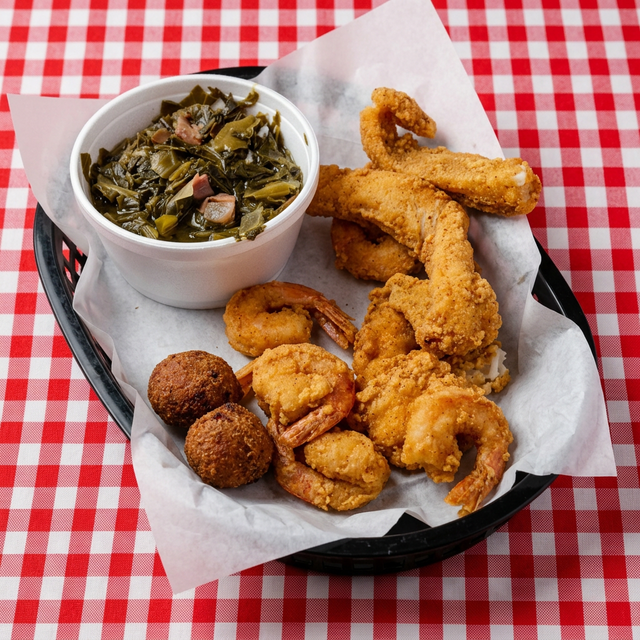 Seafood Sampler.